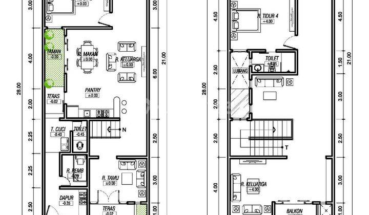 Rumah Baru row 4 mobil di Jemursari Surabaya Selatan 2