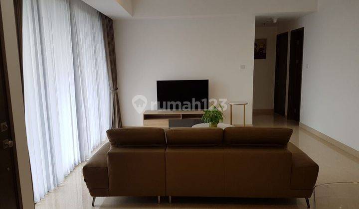 ruang tamu jual cepat apartemen 1park avenue