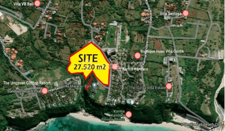 27 Hectares of Land in South Bali Suitable for Resort 73191 Mar 2