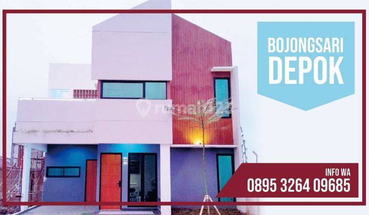 Rumah Murah Pondok Petir Perumahan Bojongsari Sawangan Depok 2 Lantai Rooftop + Balkon Jual Dijual 1