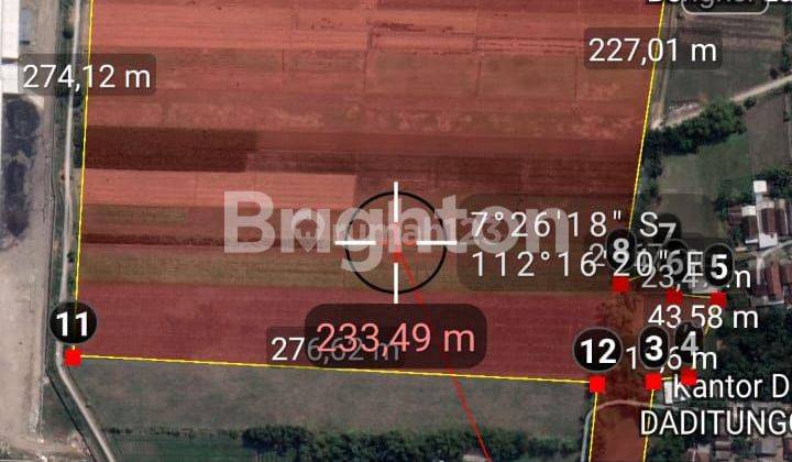 Dijual Tanah Industri - Desa Daditunggal, Ploso, Jombang 1