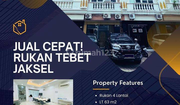 Dijual Cepat Ruko Crown Pala Cejl Dr Soepomo Tebet, Jakarta Selatan 1