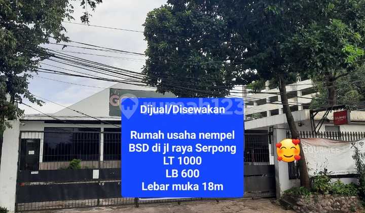 Dijual & Disewakan Rumah Usaha BSD 