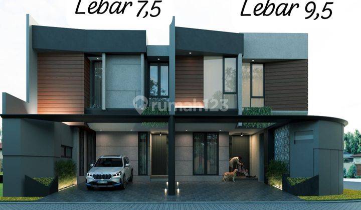 Rumah 2 Lantai Baru Minimalis SHM di Kutisari Indah 1