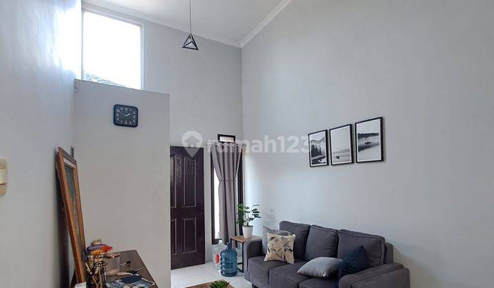 ruang keluarga rumah minimalis sudah renovasi hgb