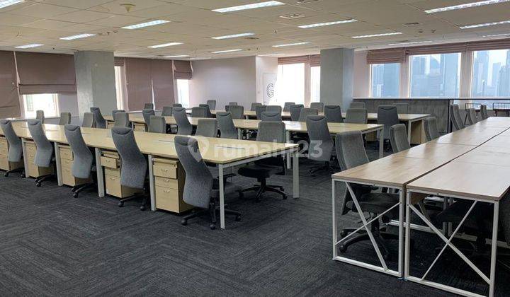 Sewa Kantor 1 Lantai Full 1130 M2 di Mandiri Inhealth Tower Kuningan 2