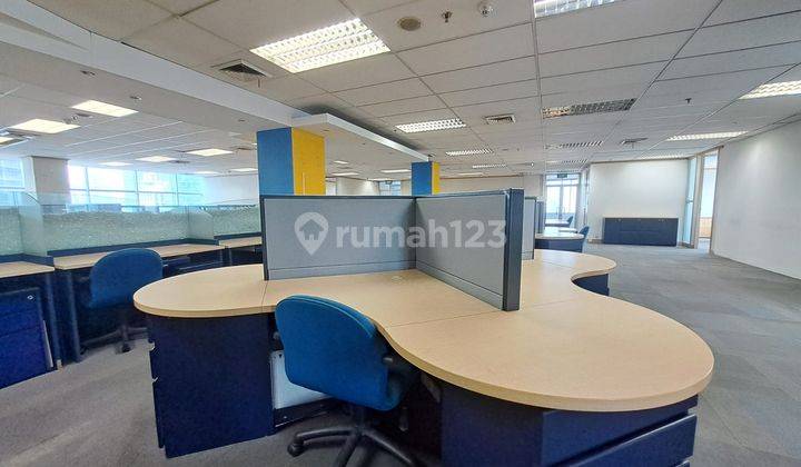 Sewa Kantor Full 1 Lt Furnish 1058 M2 di Menara Caraka, Hrg Termurah 1