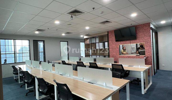 Sewa Kantor Full Furnish 231 M2 di Menara Karya Kuningan, Nego