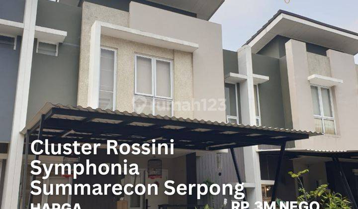 Dijual Rumah Cakep Banget Cluster Rossini Summarecon Serpong 1