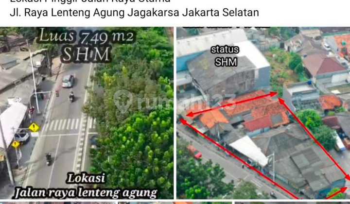 Dijual Tanah Pinggir Jalan Lenteng Agung Jakarta Selatan