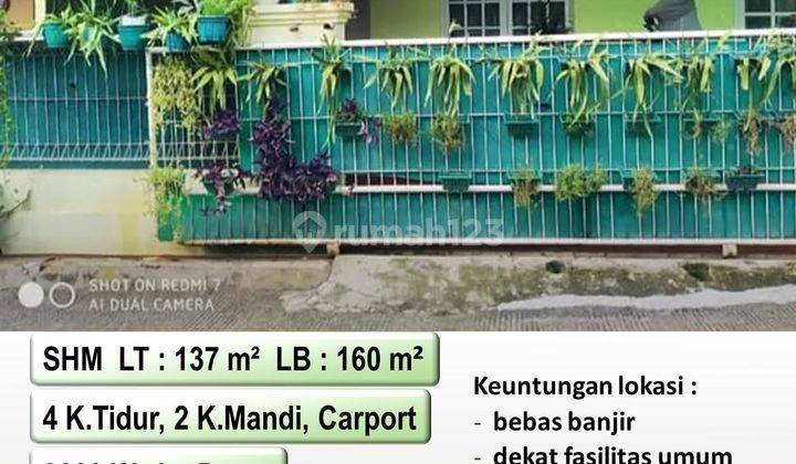 Dijual rumah 2 lantai di Jaticempaka Pondok Gede, Kota Bekasi 1