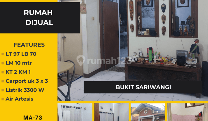 dijual rumah siap huni di bukit sariwangi bandung 1