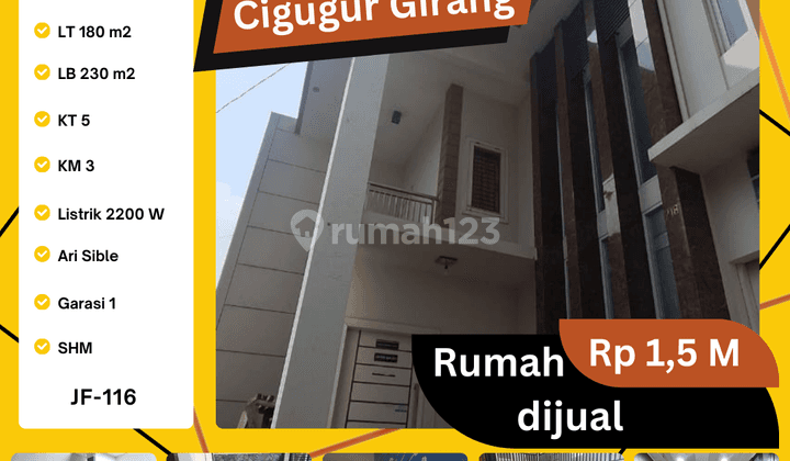 Jual Rumah Semi Furnish Siap Huni Di Cigugur Girang Kbb 1