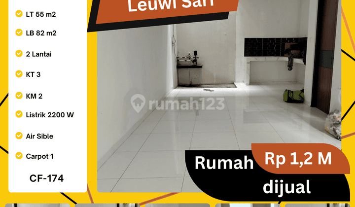 Jual Rumah Typecluster 2 Lantai Baru di Leuwi Sari  1