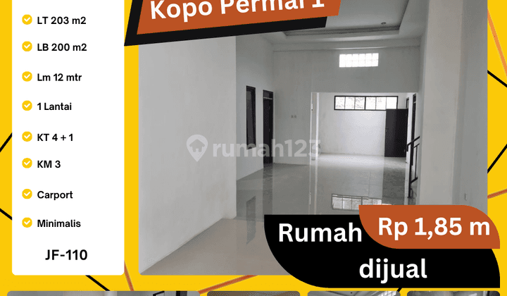 Jual Rumah Baru Minimalis di Kopo Permai 1 Lebar Muka 12 Mtr 1