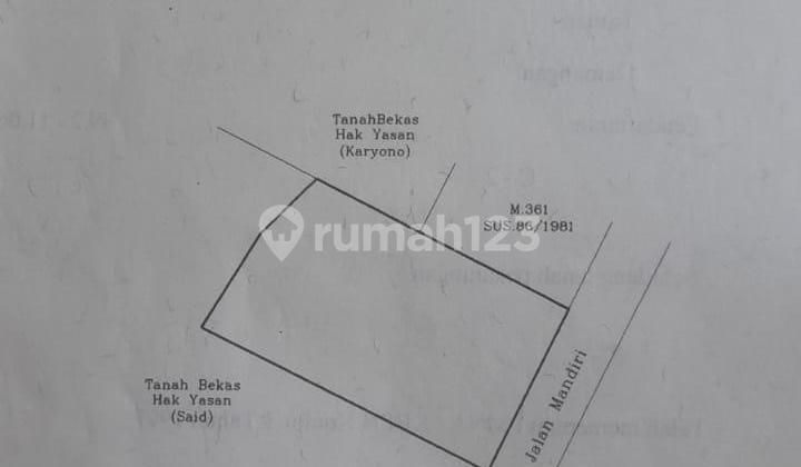 Di Jual 1.500 m Tanah Kavling Kota Madiun - Demangan 1