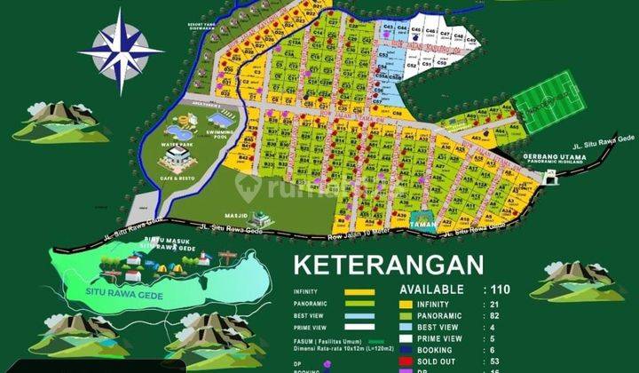 Tanah Kavling Shm Luas 100 Sd 2500m2 Dalam Cluster Untuk Villa 1