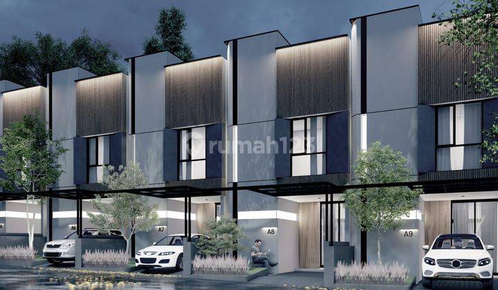 Rumah 2 lantai minimalis modern di depok krukut 1