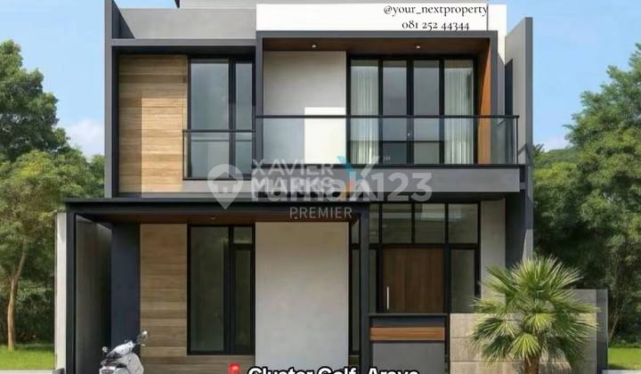 Rumah Baru Tema Design Modern Industrial di Cluster Golf, Kota Araya Malang