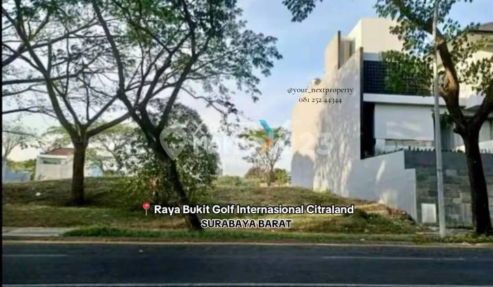 Tanah Kavling Premium di Raya Bukit Golf Internasional Citraland, Surabaya Barat