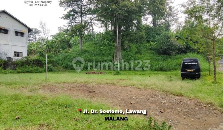 Tanah Hook dengan View Bagus di Jalan Dr. Soetomo Lawang Malang