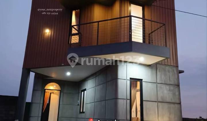 Rumah Villa Full Furnish Desain Modern di Junrejo, Kota Batu