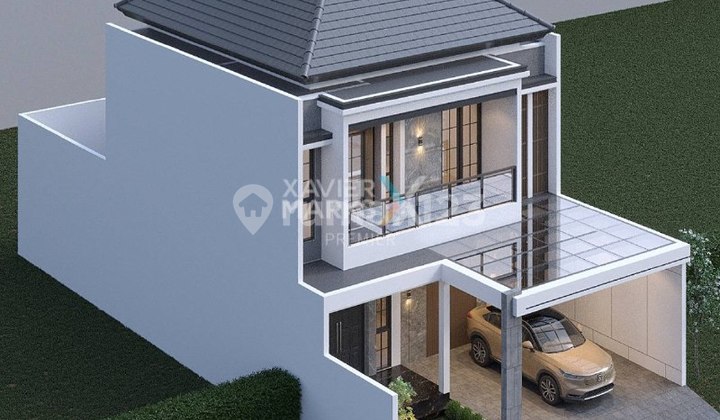 Rumah Modern Minimalis Baru Gress di Cluster Golf, Kota Araya Malang