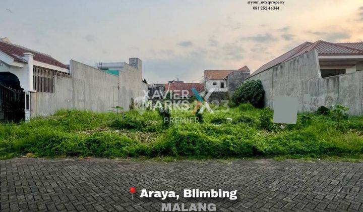 Tanah Kavling Langka Di Perumahan Araya Blimbing Malang Dn1383  1