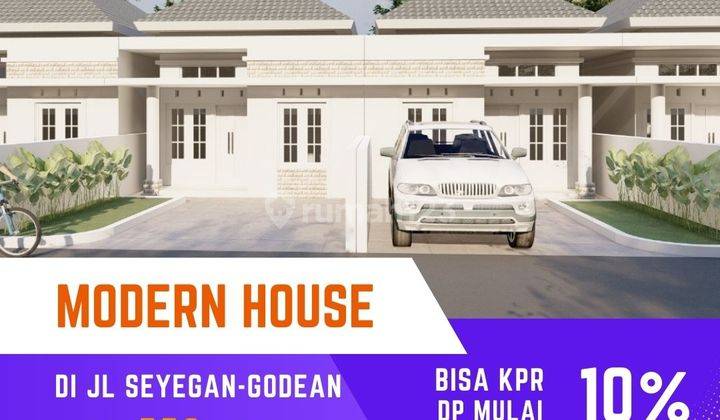 Rumah Modern Limasan Tanah Luas di Jl Godean seyegan 1