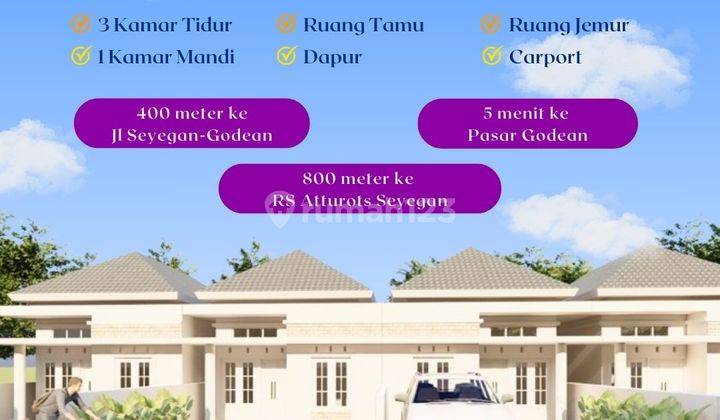 Rumah Limasan Modern Lokais Strategis di Jl Godean seyegan 1