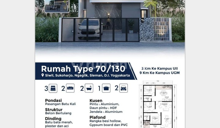 Hunian Nyaman di Ngaglik Sleman Lokasi Favorit Dekat Kampus Uii! Hunian Nyaman di Ngaglik Sleman Lokasi Favorit Dekat Kampus Uii!