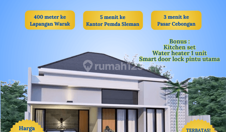 Rumah Cluster di Green Armina 400 Meter Ke Jl Purbaya Mlati 1