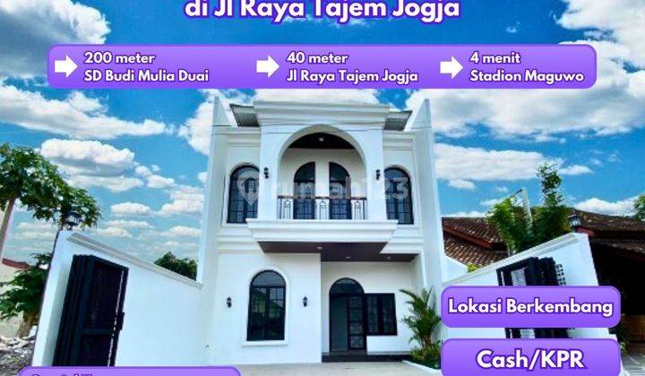 Rumah Eropa Klasik 2 Lantai di Jl Raya Tajem Jogja 1