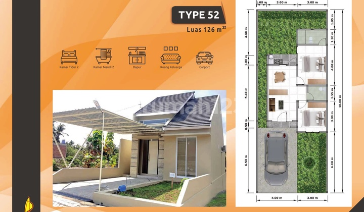 Minimalist Modern House in Gamping - One Gate System & Near Campus 2