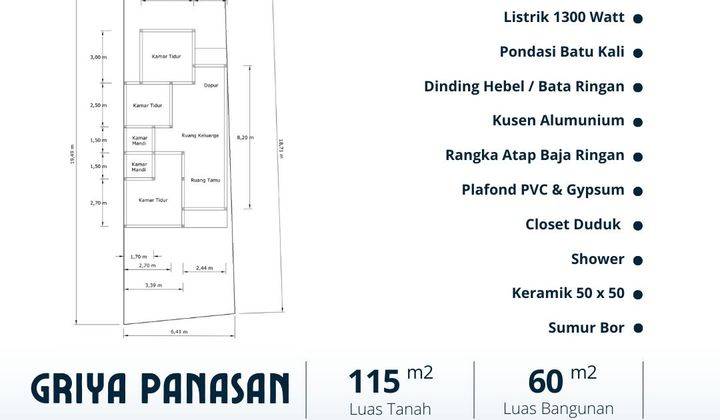 Rumah Kontemporer Luas 60 M2 di Murangan Triharjo Sleman 2