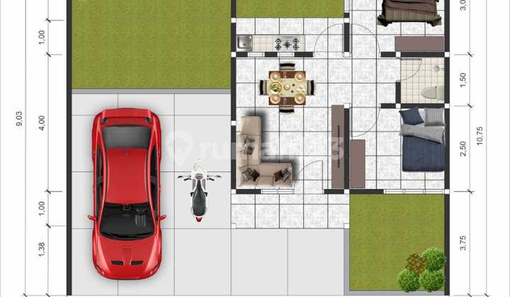 Prime Price for Minimalist Residence 400 Million-IDR Build Process Near SMK 1 Godean 2
