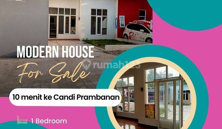 Rumah Studio 200 Juta Cluster Akses 6,5 meter dekat Pintu Tol Jogonalan 1