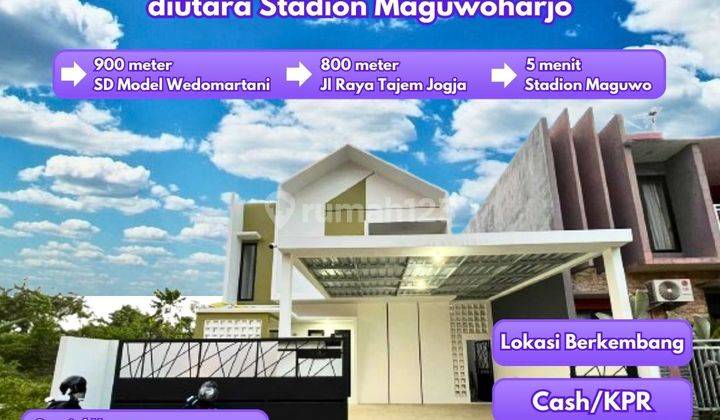 Rumah 2 Lantai Scandinavian Dalam Perum Diutara Stadion Maguwo 1