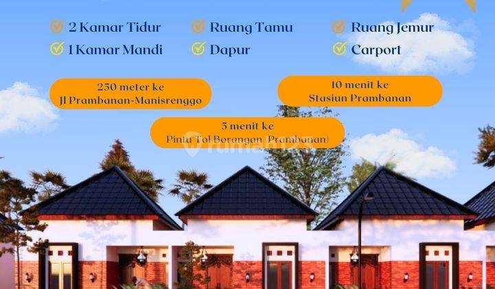 Rumah Minimalis Bisa Cash Tempo 8 Bulan di Jl Prambanan manisrenggo 1