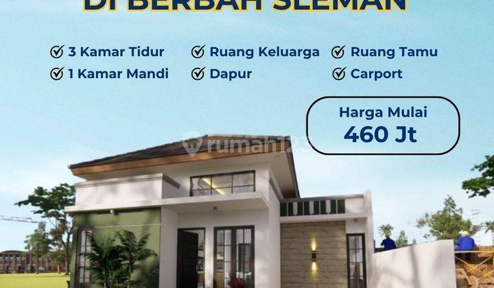 Rumah Siap Huni Free Pagar Dan Kanopi di Jl Berbah kalasan 1