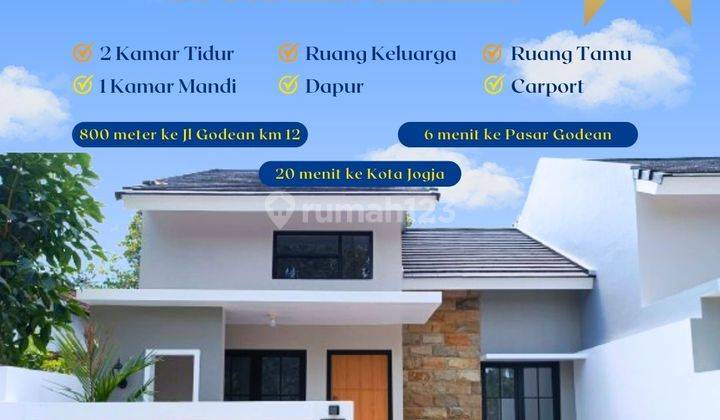 Rumah Modern Siap Huni 400 Jt an di Jl Godean Km 12 Sleman 1