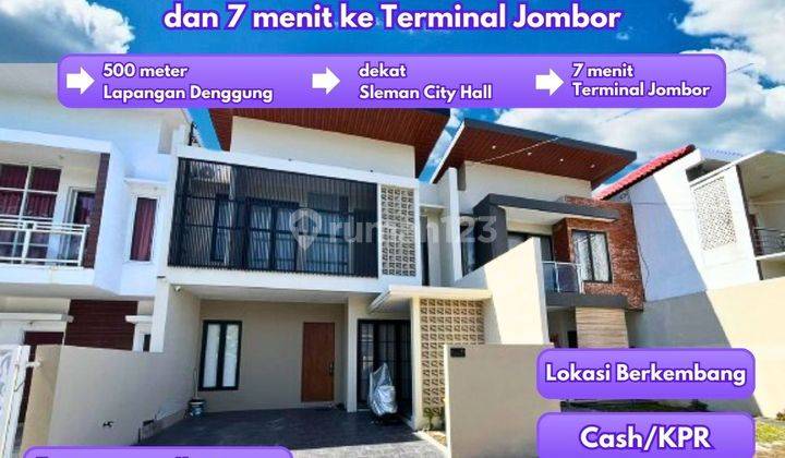 Rumah Mewah 2 Lantai Hanya 1 M an di Jl Magelang Km 8 Sleman 1