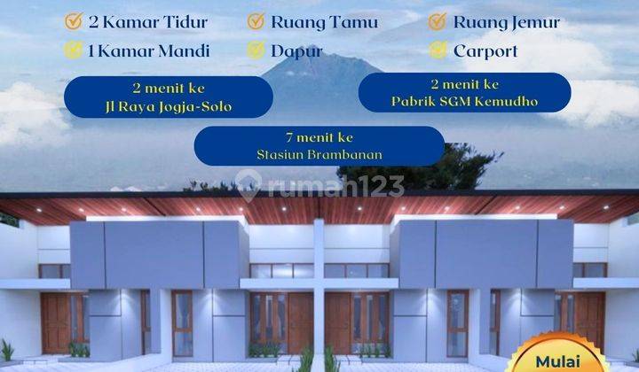 Rumah Minimalis Harga 300 Jt an Dekat Pabrik Sgm Prambanan 1