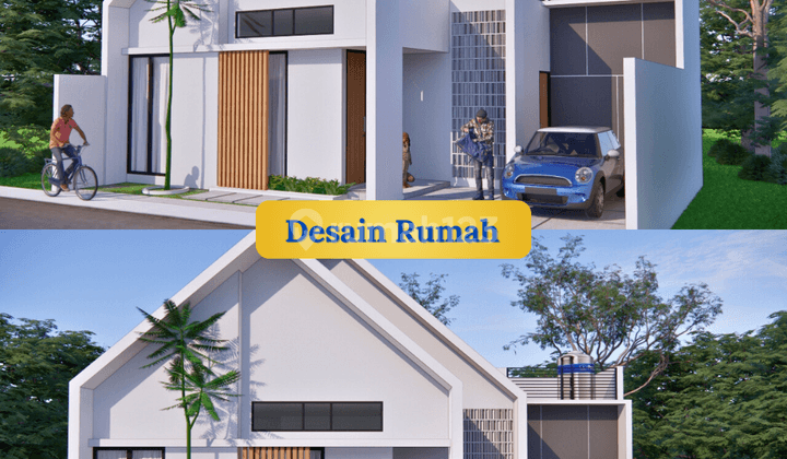 Rumah Scandinavian dengan Rooftop 800 Jt-an dekat Pasar Cebongan 2