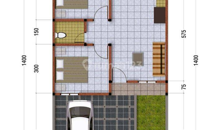 Rumah Scandinavian Type 50 dekat Pasar Sleman 2