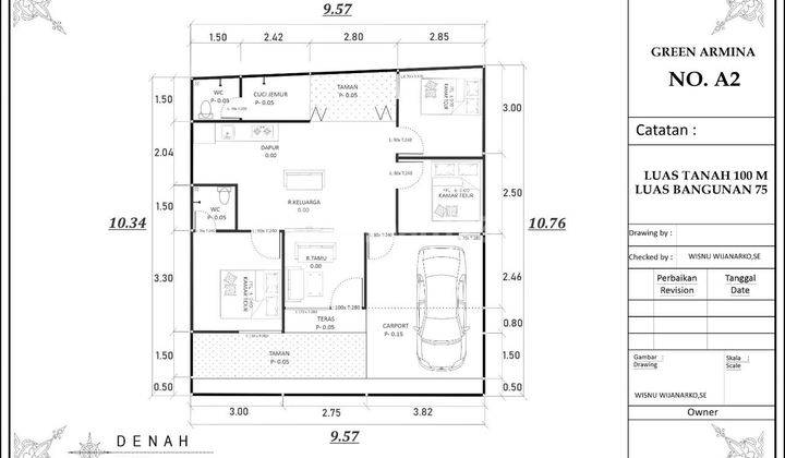 Rumah Cluster di Green Armina 400 Meter Ke Jl Purbaya Mlati 2