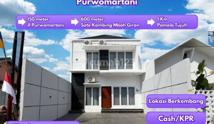 Rumah Modern 2 Lantai di Jl Sambiroto Purwomartani 1