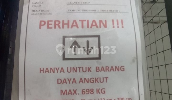 Ruko Grogol Permai Bonus Lift Barang