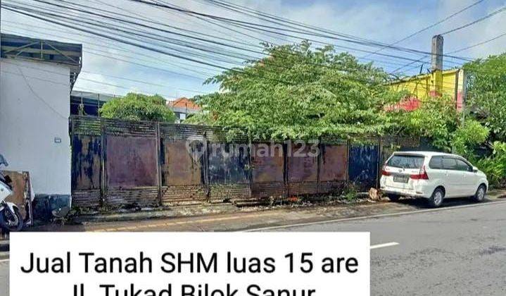 TOP URGENT DI JUAL TANAH BONUS BANGUNAN LOKASI TUKAD BILOK SANUR DENPASAR SELATAN
 1