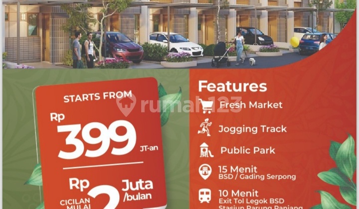 Rumah Widari Residence Nempel Bsd Dekat ******** Tol